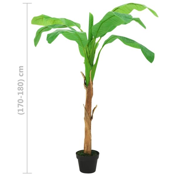 Árvore bananeira artificial com vaso 180 cm verde - Image 7