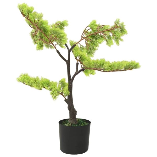 Bonsai cipreste artificial com vaso 60 cm verde - Image 2