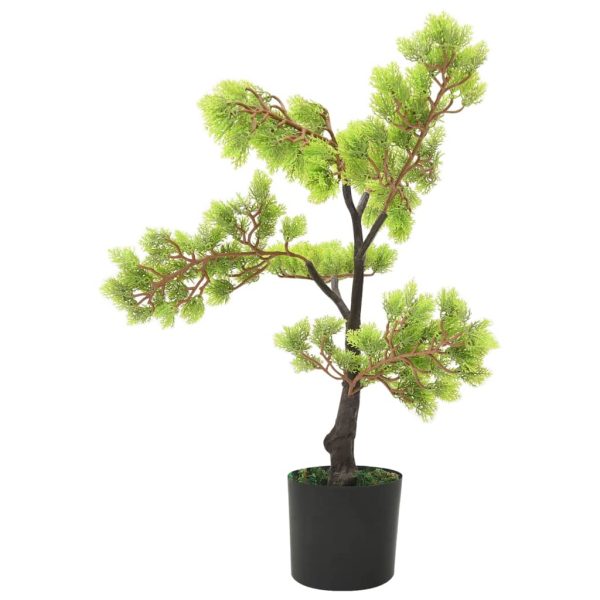 Bonsai cipreste artificial com vaso 60 cm verde - Image 3