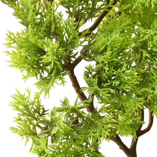 Bonsai cipreste artificial com vaso 60 cm verde - Image 4