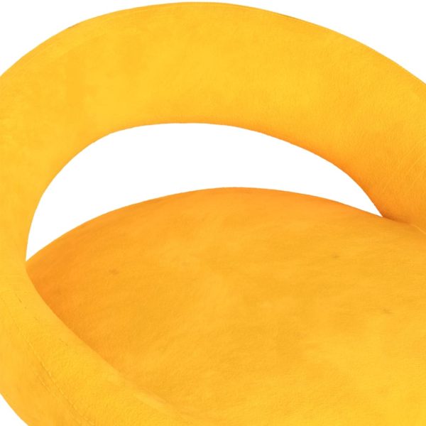 vidaXL Bancos de bar 2 pcs veludo amarelo mostarda - Image 7