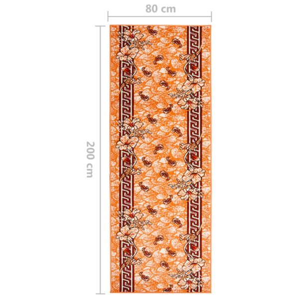 Passadeira 80x200 cm polipropileno terracota - Image 6