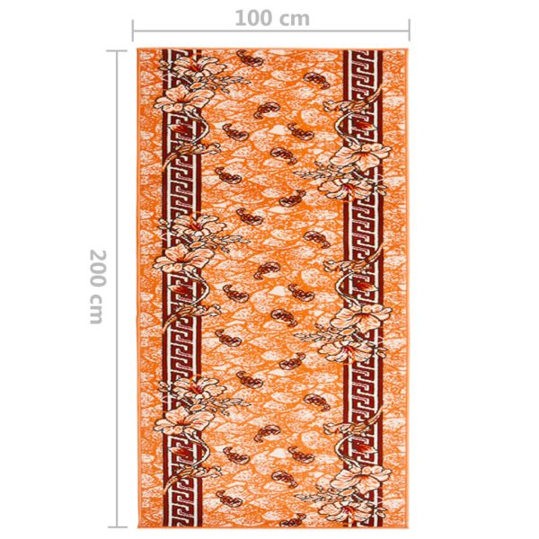 Passadeira 100x200 cm polipropileno terracota - Image 6