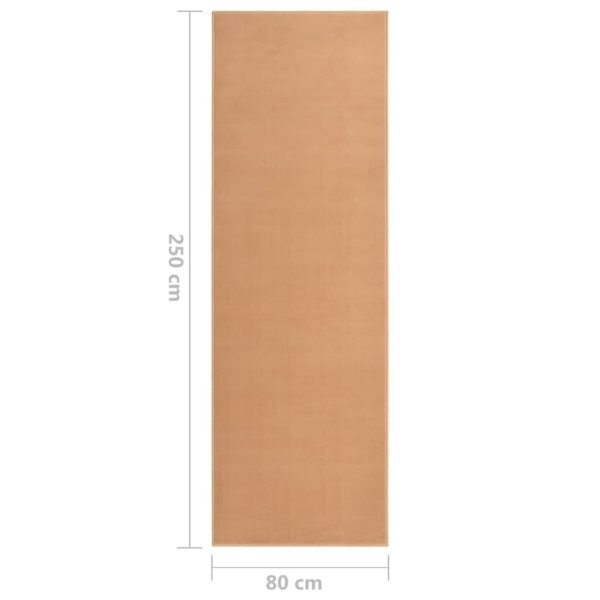 Passadeira 80x250 cm polipropileno bege - Image 6