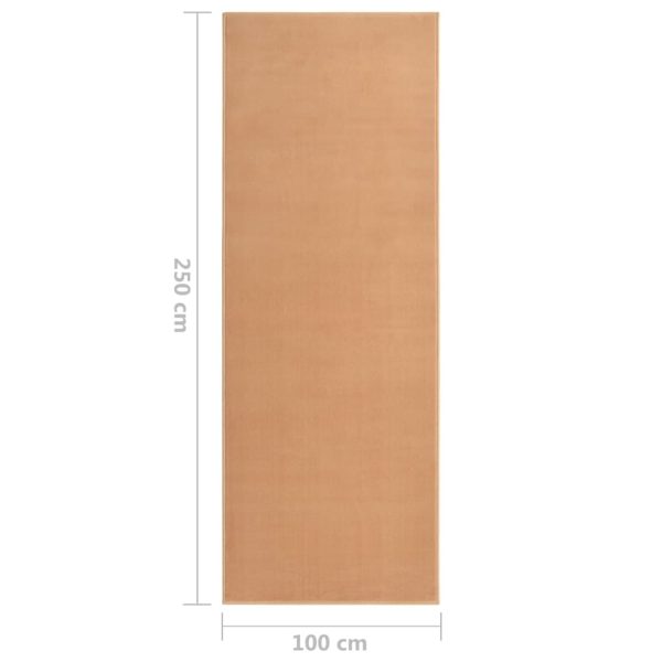 Passadeira 100x250 cm polipropileno bege - Image 6