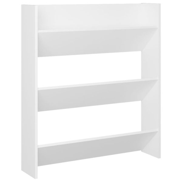Sapateira de parede 80x18x90 cm contraplacado branco - Image 2