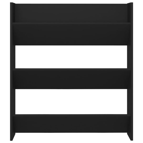 Sapateira de parede 80x18x90 cm contraplacado preto - Image 4