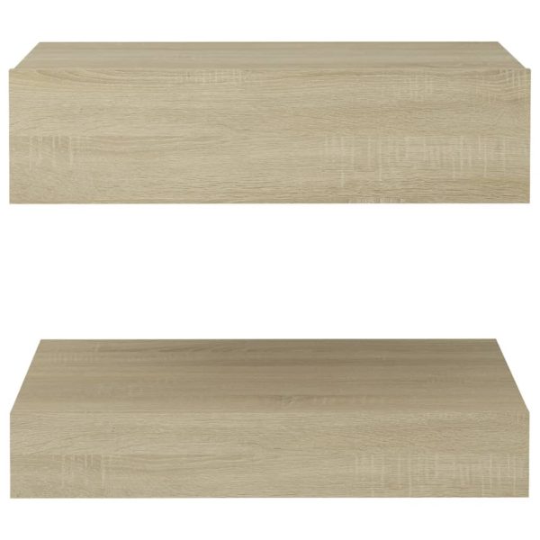Mesa de cabeceira 60x35 cm contraplacado carvalho sonoma - Image 5