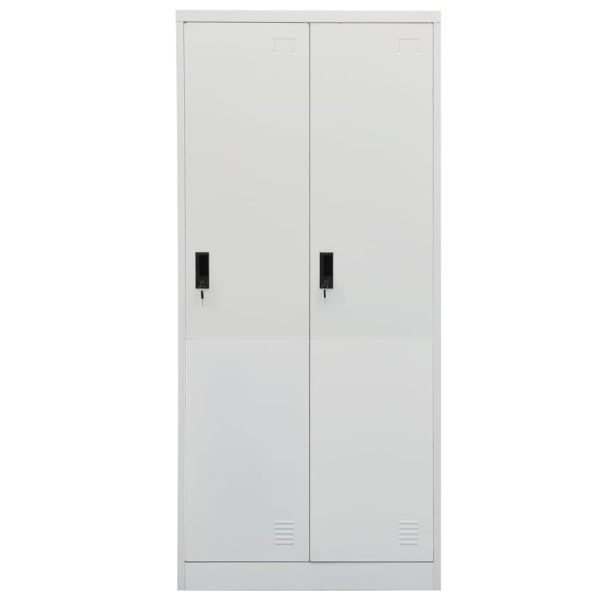 Roupeiro 80x50x180 cm aço cinzento-claro - Image 2