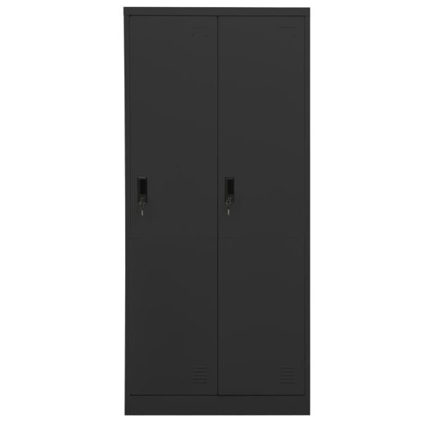 Roupeiro 80x50x180 cm aço antracite - Image 2