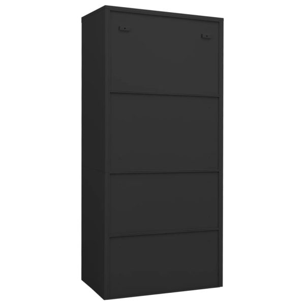 Roupeiro 80x50x180 cm aço antracite - Image 4