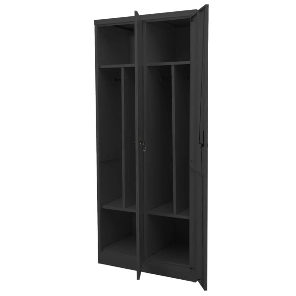 Roupeiro 80x50x180 cm aço antracite - Image 7