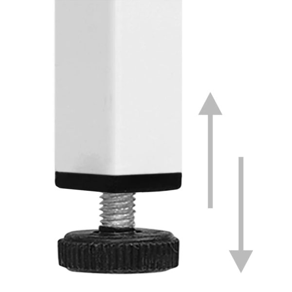 Móvel de TV aço 105x35x50 cm branco - Image 7