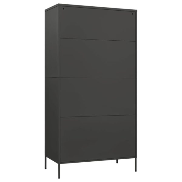 Roupeiro 90x50x180 cm aço antracite - Image 5