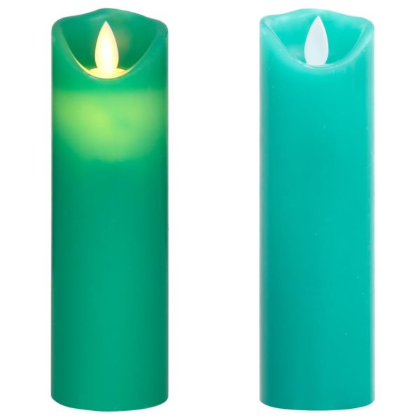 5 pcs conjunto de velas LED c/ controlo remoto branco quente - Image 4