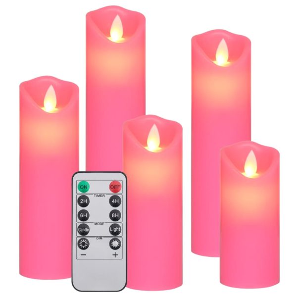 5 pcs conjunto de velas LED c/ controlo remoto branco quente - Image 2