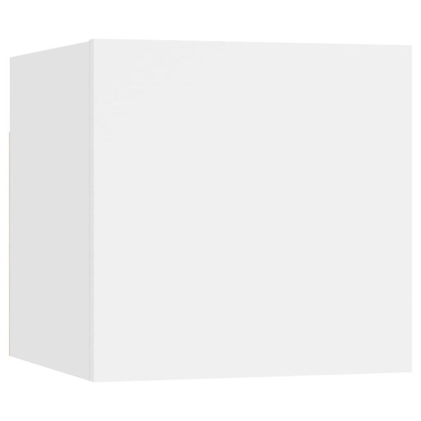 6 pcs conjunto de móveis de TV contraplacado branco - Image 6
