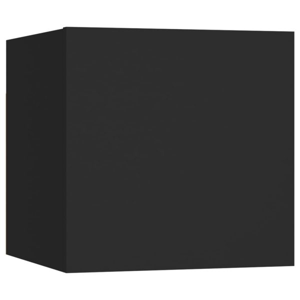 Conjunto móveis de TV 8 pcs madeira processada preto - Image 5