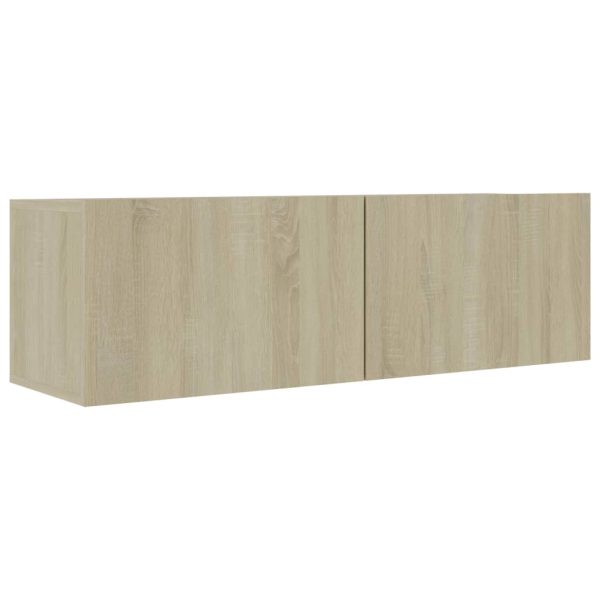 5pcs conjunto de móveis de TV contraplacado cor carvalho sonoma - Image 6