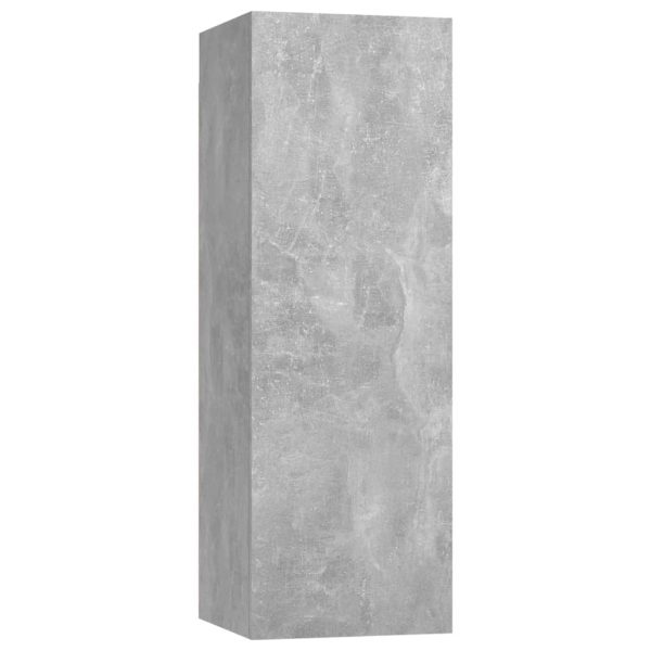 8 pcs conjunto de móveis de TV contraplacado cinzento cimento - Image 8