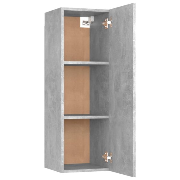 8 pcs conjunto de móveis de TV contraplacado cinzento cimento - Image 9