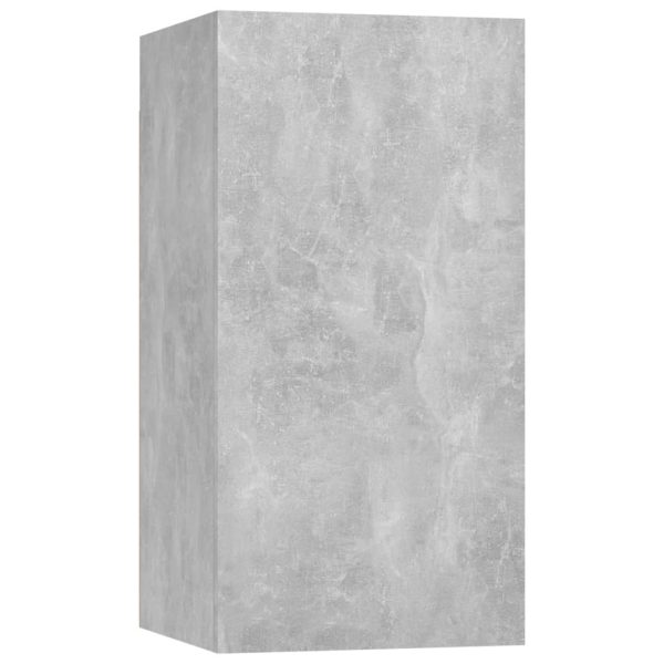 Móveis de TV 4 pcs 30,5x30x60 cm contraplacado cinzento cimento - Image 4