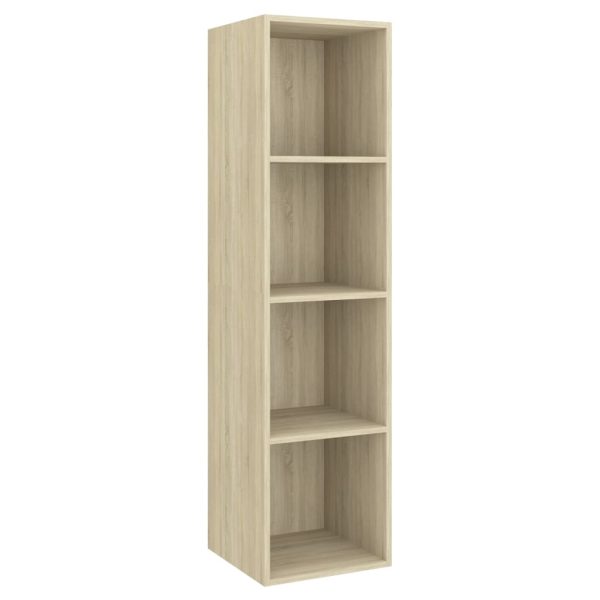 Conjunto móveis de TV 4 pcs madeira processada carvalho sonoma - Image 6