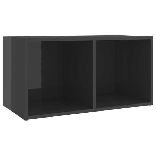 Móveis de TV 2 pcs 72x35x36,5 cm contraplacado cinza brilhante - Image 4