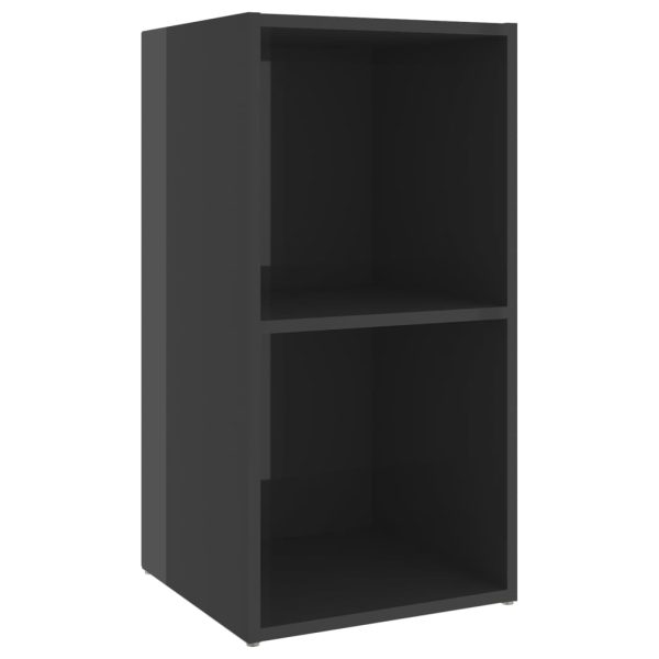 Móveis de TV 2 pcs 72x35x36,5 cm contraplacado cinza brilhante - Image 7