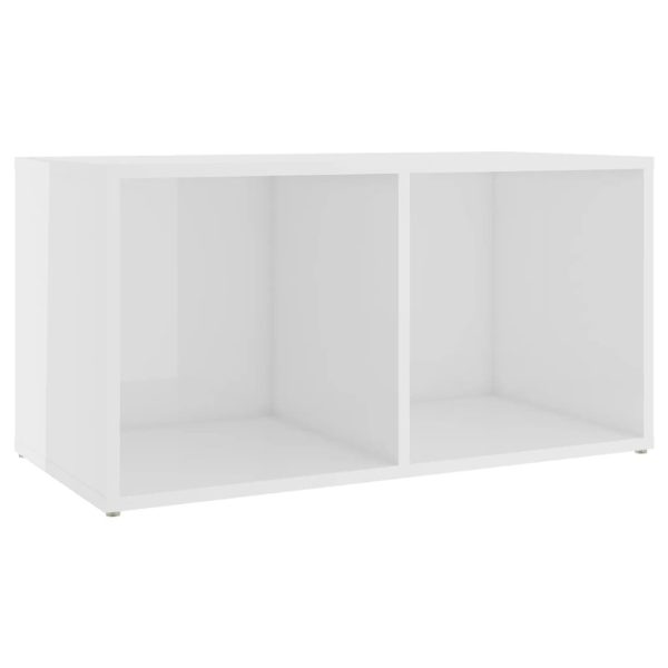 Móveis de TV 4 pcs 72x35x36,5 cm contraplacado branco brilhante - Image 4