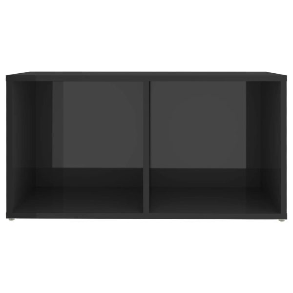 6 pcs conjunto de móveis de TV contraplacado cinzento brilhante - Image 4