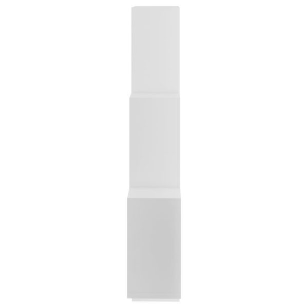 Estante de parede cúbica 78x15x93 cm contraplacado branco - Image 5