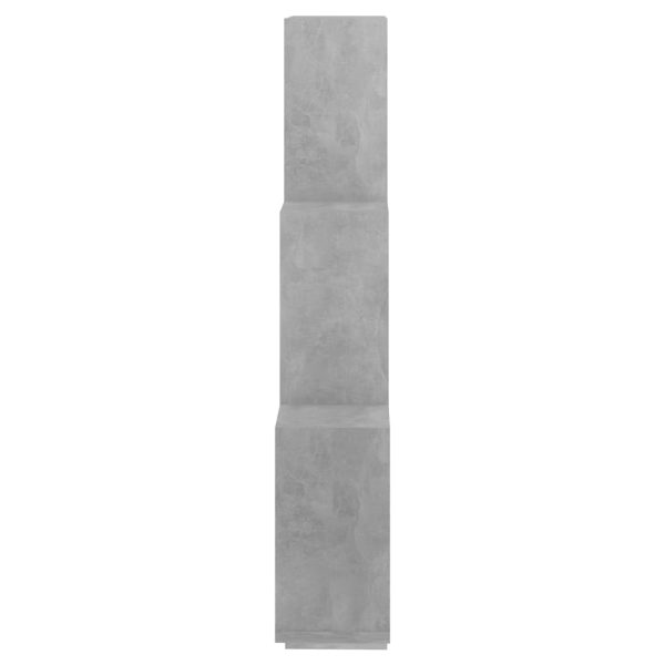 Estante de parede cúbica 78x15x93cm contraplacado cinza cimento - Image 5