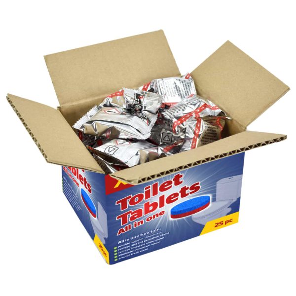 Pastilhas para limpeza de sanitas/mictórios 25 pcs