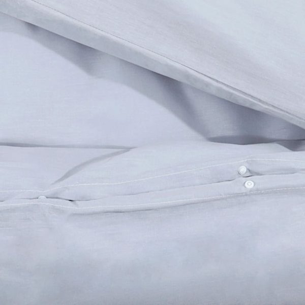 Conjunto de capa de edredão 200x200 cm microfibra leve cinza - Image 8