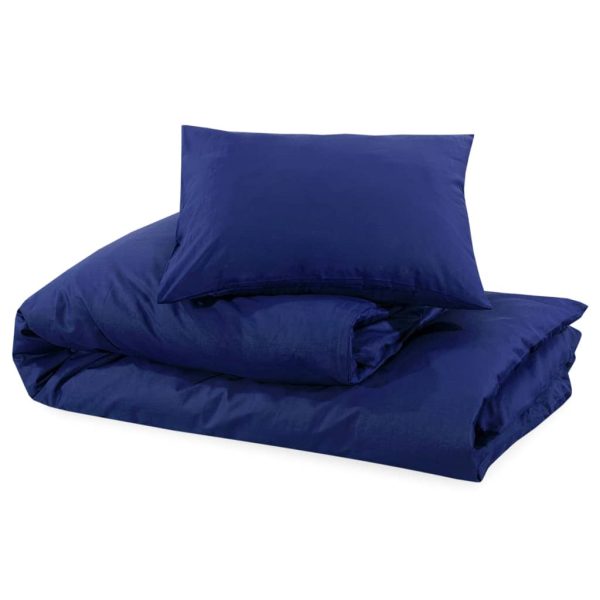 Conjunto capa de edredão 135x200cm microfibra leve azul marinho - Image 6