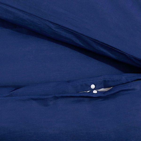 Conjunto capa de edredão 135x200cm microfibra leve azul marinho - Image 8