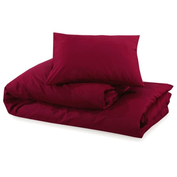 Conjunto de capa de edredão 200x220 cm microfibra leve bordô - Image 6