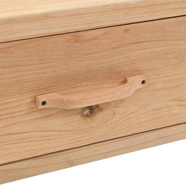 Móvel de TV madeira de abeto maciça 110x33x35 cm - Image 8