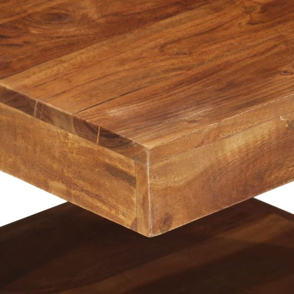 Mesa de centro 45x45x40 cm madeira de acácia maciça - Image 4