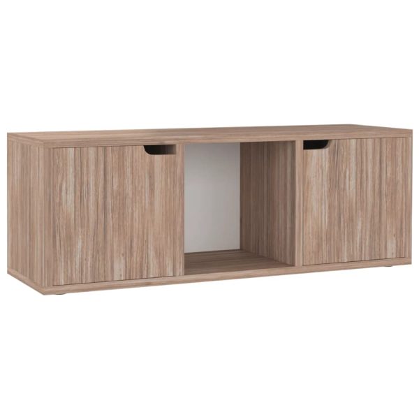 Móvel TV 88,5x27,5x30,5 cm contraplacado carvalho sonoma cinza - Image 2