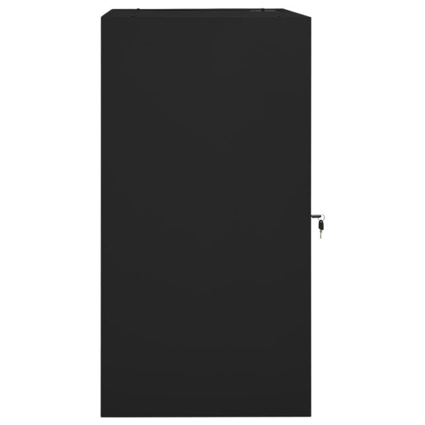 Armário para selas 53x53x105 cm aço preto - Image 3
