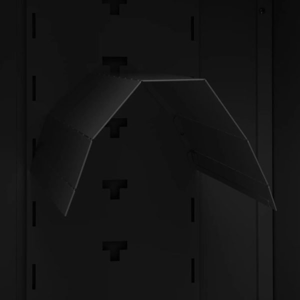 Armário para selas 53x53x105 cm aço preto - Image 6