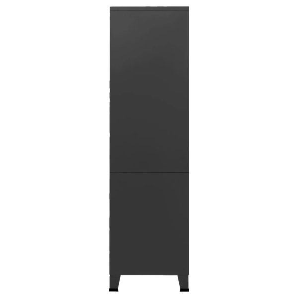 Roupeiro industrial 90x50x180 cm metal preto - Image 5