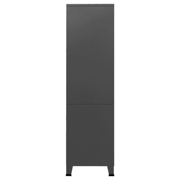 Roupeiro industrial 90x50x180 cm metal antracite - Image 5