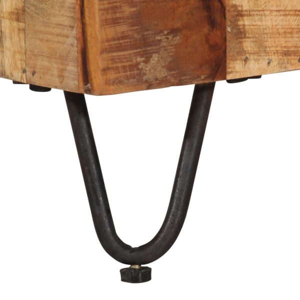 Móvel de TV 110x30x40 cm madeira de mangueira maciça - Image 5