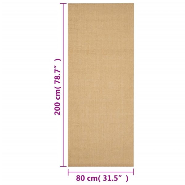 Tapete sisal natural 80x200 cm - Image 7