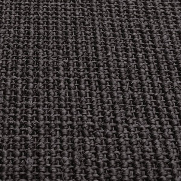 Tapete sisal natural 66x350 cm preto - Image 4