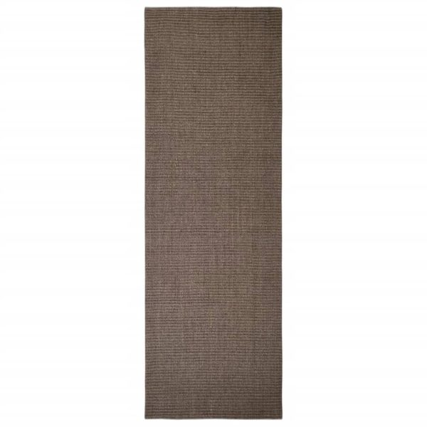 Tapete sisal natural 66x200 cm castanho - Image 2