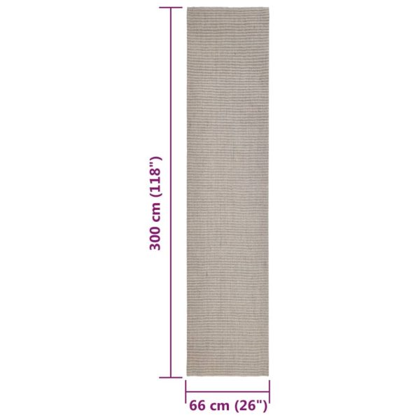 Tapete sisal natural 66x300 cm cor areia - Image 7